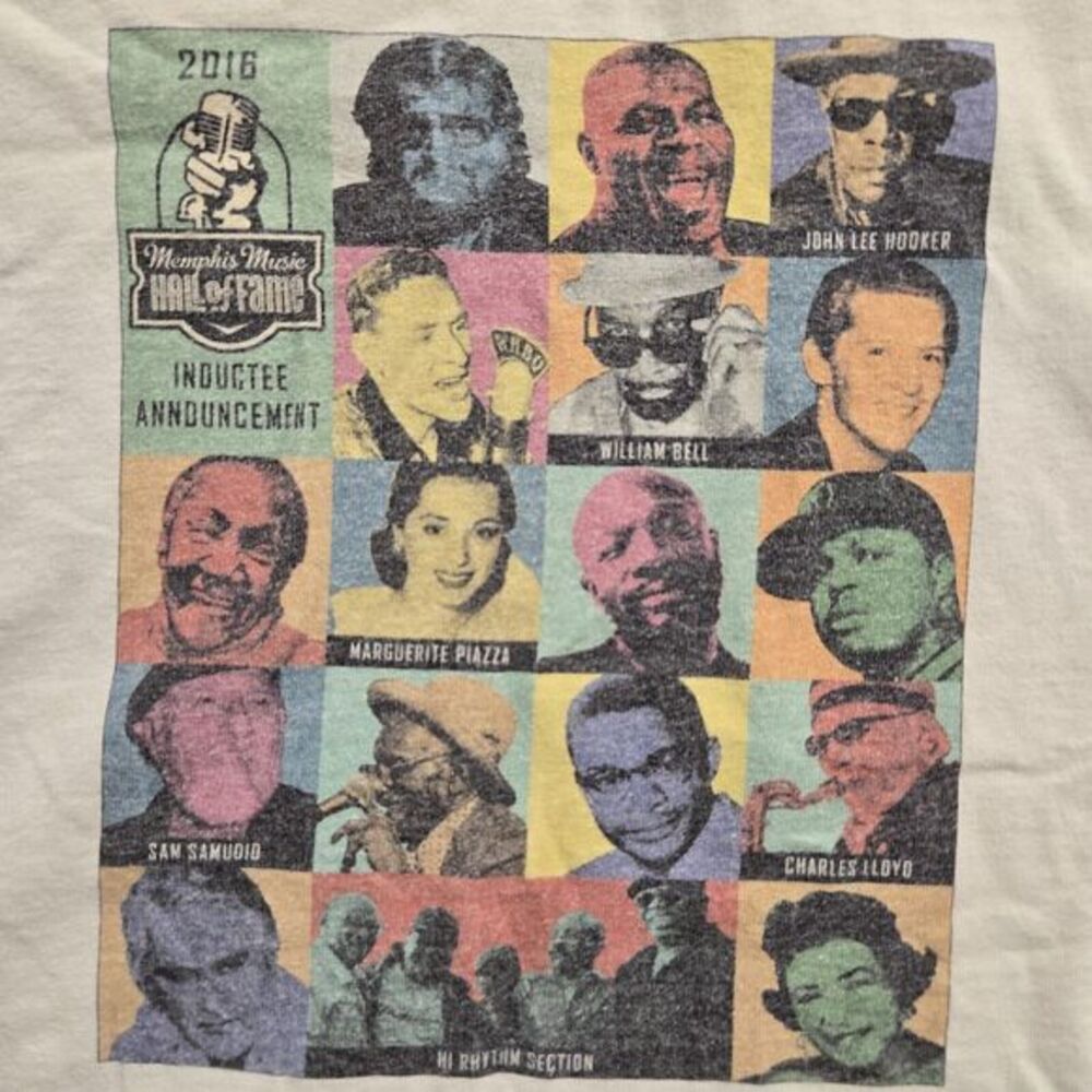 Memphis Music Hall Of Fame 2016 Inductees SZ XL White T Shirt - Picture 6 of 7